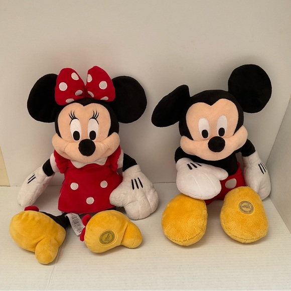 Disney Other - Mickey Minnie Mouse 16” Plush Disney Stamp Foot Genuine Authentic Disney Store